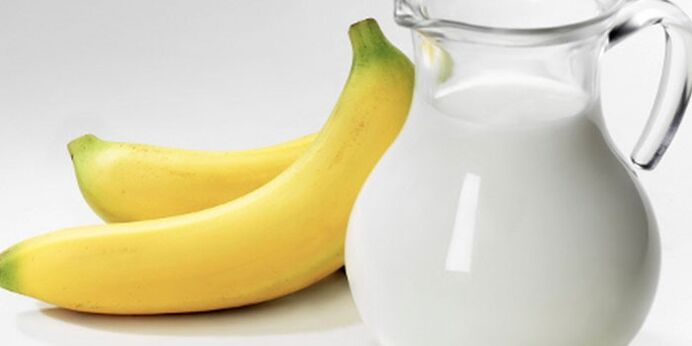 banány a mlieko na chudnutie