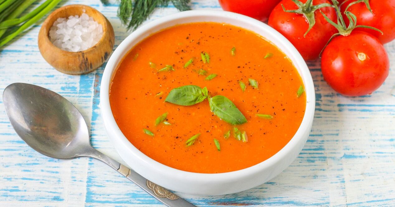 paradajková polievka na diéte obľúbená